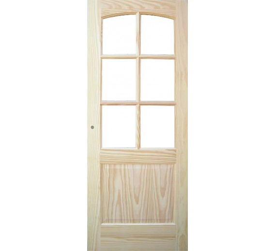 Vidaus apdailos prekės. Durų furnitūra. Durys. Faneruotos durys. Durų varčia MALAGA CRISTAL 810x2030 mm 