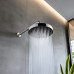 Santechnikos prekės. Vonios įranga. Maišytuvai, dušo komplektai. Dušo komplektai, dušo galvutės, dušo žarnos. Dušo galvutė Rubineta Rainfall BK 260mm  kaina