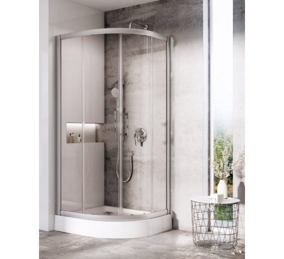 Santechnikos prekės. Vonios įranga. Dušo kabinos ir padėklai. Dušo kabina Transparent XP1CP4-90 