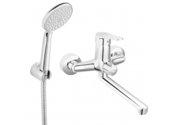 Santechnikos prekės. Vonios įranga. Maišytuvai, dušo komplektai. Dušo komplektai, dušo galvutės, dušo žarnos. Dušo komplektas FERRO ISSO