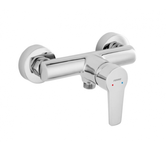 Santechnikos prekės. Vonios įranga. Maišytuvai, dušo komplektai. Vonios maišytuvai, dušo komplektai. Dušo maišytuvas FERRO RITTO chromas