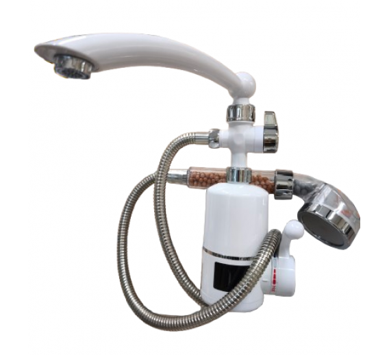 Santechnikos prekės. Vonios įranga. Maišytuvai, dušo komplektai. Dušo komplektai, dušo galvutės, dušo žarnos. Dušo maišytuvas su momentiniu vandens šildytuvu Santechnikos prekės. Vonios įranga. Maišytuvai, dušo komplektai. Dušo komplektai, dušo galvutės, dušo žarnos. Dušo maišytuvas su momentiniu vandens šildytuvu