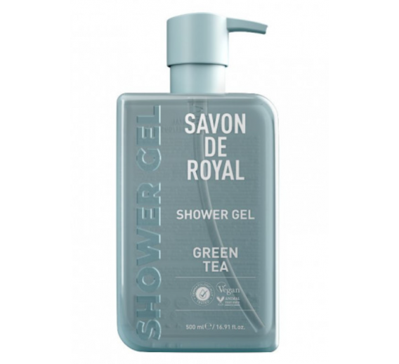 Švaros prekės. Kūno ir plaukų priežiūros priemonės. Dušo želė Savon De Royal Miracle Green Tea 500ml 