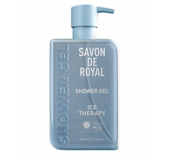 Švaros prekės. Kūno ir plaukų priežiūros priemonės. Dušo želė Savon De Royal Miracle Ice Therapy 500ml 
