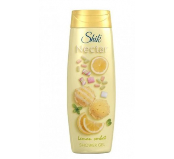 Švaros prekės. Kūno ir plaukų priežiūros priemonės. Dušo želė Shik Nectar lemon sorbet 400ml 