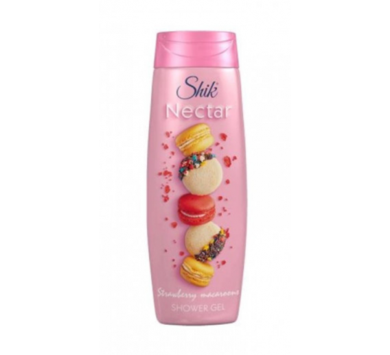 Švaros prekės. Kūno ir plaukų priežiūros priemonės. Dušo želė Snik Nectar strawberry 400g 