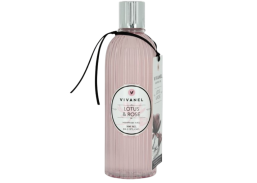 Švaros prekės. Kūno ir plaukų priežiūros priemonės. Dušo želė VIVANEL Lotus  Rose 300ml