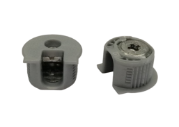 Baldų furnitūra. Baldiniai varžtai. Ekscentrinė sąvarža Raffix 16 mm, pilka 