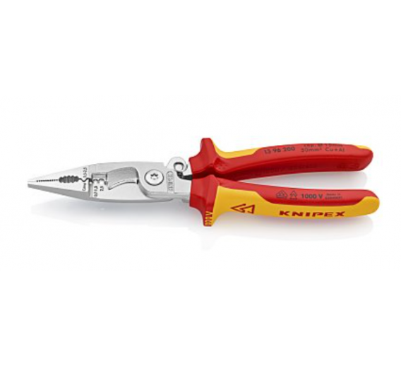 Elektros prekės. Įrankiai elektrikui. Elektros replės izoliuotos  KNIPEX 200mm 