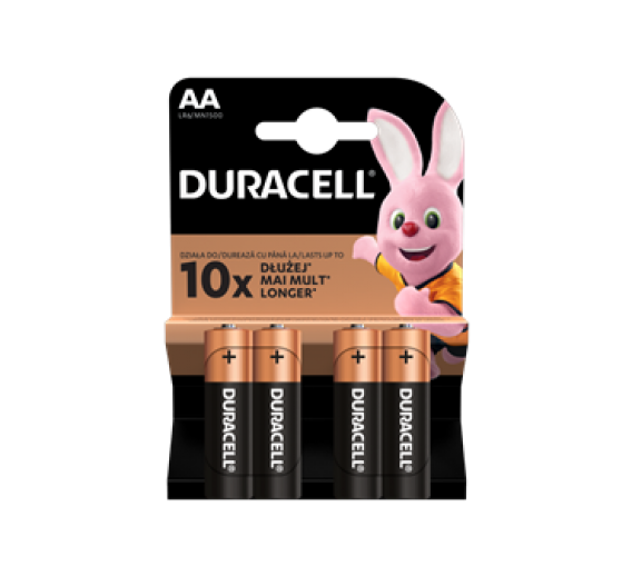 Elektronikos prekės. Elementai - baterijos. Elementai DURACELL AA 4 vnt. 