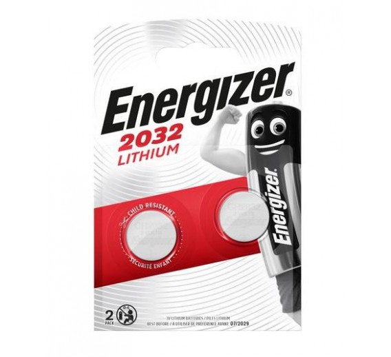 Elektronikos prekės. Elementai - baterijos. Elementai Energizer 2 vnt. CR2032 - C5 3V 