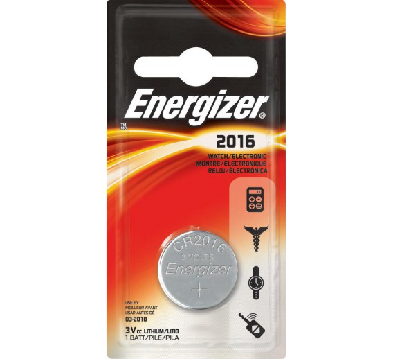 Elektronikos prekės. Elementai - baterijos. Elementas CR2016 Energizer ličio 