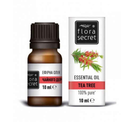Švaros prekės. Pirties prekės. Šampūnai, muilai, antpilai ir kvapai pirtims. Eterinis aliejus Flora Secret arbatmedžių 10ml