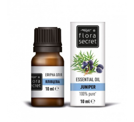 Švaros prekės. Pirties prekės. Šampūnai, muilai, antpilai ir kvapai pirtims. Eterinis aliejus Flora Secret kadagių 10ml