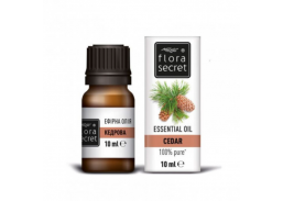 Švaros prekės. Pirties prekės. Šampūnai, muilai, antpilai ir kvapai pirtims. Eterinis aliejus Flora Secret kedrų 10ml