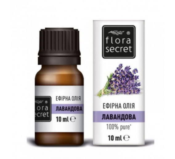 Švaros prekės. Pirties prekės. Šampūnai, muilai, antpilai ir kvapai pirtims. Eterinis aliejus Flora Secret levandų 10ml