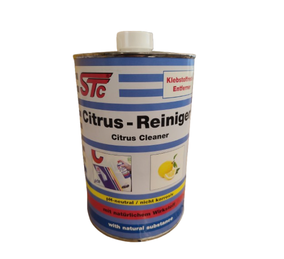Švaros prekės. Buitinė chemija, valikliai. Etikečių ir klijų ploviklis Citrus Reiniger, 1l 