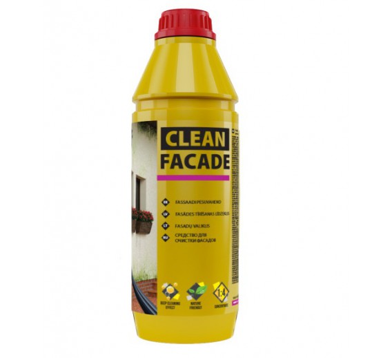 Švaros prekės. Buitinė chemija, valikliai. Fasadų valiklis SAKRET CLEAN 1 L 
