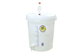 Sodo ir daržo prekės. Vyno gamybos įranga, medžiagos vyno gamybai. Fermentacinis indas su kraneliu be rankenos 30 l
