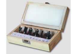 Darbo įrankiai. Įrankių priedai. Medžio frezos. Frezos elektriniams frezeriams. Frezų komplektas JOBI PROFI 6 vnt.