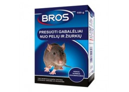 Gabalėliai nuo pelių ir žiurkių BROS, 100 g 