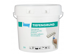 Dažai. Glaistas, gruntas, klijai, skiedikliai. Gruntai. Gruntas betonui, plokštėms. Giluminis gruntas Knauf Tiefengrund 5l