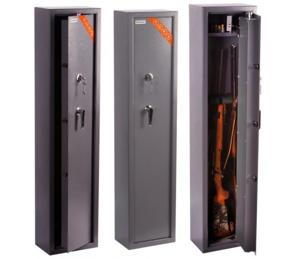 Vidaus apdailos prekės. Durų furnitūra. Seifai. Ginklinis seifas Brihard Hunter 3 4918SPRO5 