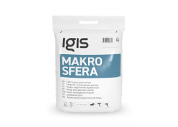 Dažai. Glaistas, gruntas, klijai, skiedikliai. Glaistai. Statybinis glaistas. Glaistas IGIS MAKROSFERA 17l, maišuose 