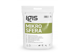 Dažai. Glaistas, gruntas, klijai, skiedikliai. Glaistai. Statybinis glaistas. Glaistas IGIS MIKROSFERA 17l, maišuose 