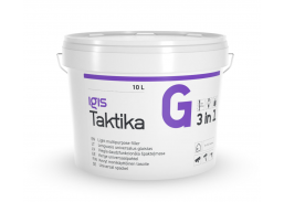 Dažai. Glaistas, gruntas, klijai, skiedikliai. Glaistai. Statybinis glaistas. Glaistas IGIS Taktika G, 10 l 