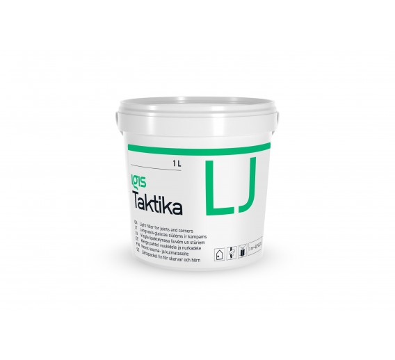 Dažai. Glaistas, gruntas, klijai, skiedikliai. Glaistai. Statybinis glaistas. Glaistas IGIS Taktika LJ 1l