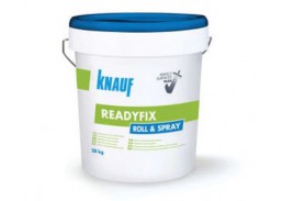 Dažai. Glaistas, gruntas, klijai, skiedikliai. Glaistai. Statybinis glaistas. Glaistas Knauf Readyfix Roll   Spray, 28 kg 