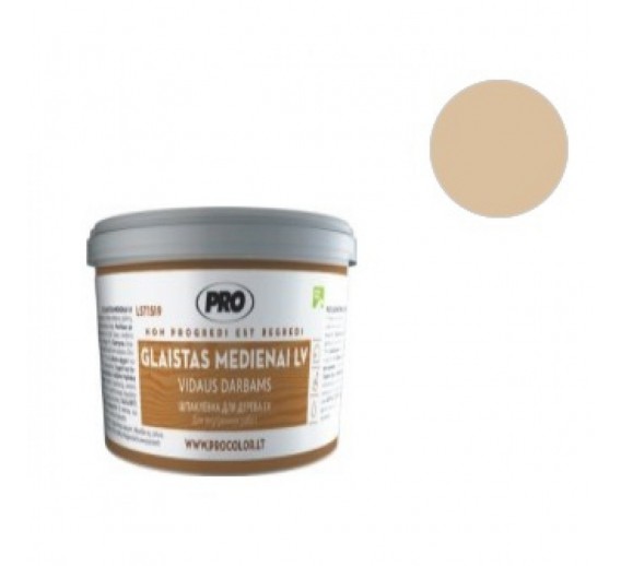 Dažai. Glaistas, gruntas, klijai, skiedikliai. Glaistai. Glaistas medienai, parketo glaistas. Glaistas medžiui LV PRO, ąžuolo sp., 0,5 kg 