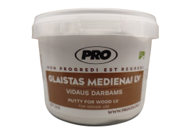 Dažai. Glaistas, gruntas, klijai, skiedikliai. Glaistai. Glaistas medienai, parketo glaistas. Glaistas medžiui LV PRO, baltos sp., 1 kg 