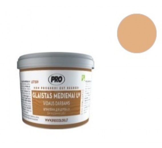 Dažai. Glaistas, gruntas, klijai, skiedikliai. Glaistai. Glaistas medienai, parketo glaistas. Glaistas medžiui LV PRO, buko sp., 0,2 kg 