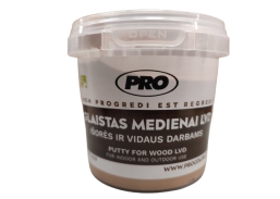 Dažai. Glaistas, gruntas, klijai, skiedikliai. Glaistai. Glaistas medienai, parketo glaistas. Glaistas medžiui LV PRO, riešuto sp., 1 kg 