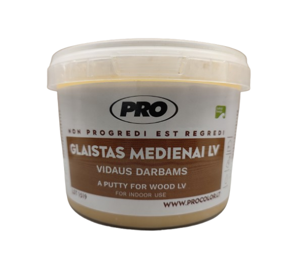 Dažai. Glaistas, gruntas, klijai, skiedikliai. Glaistai. Glaistas medienai, parketo glaistas. Glaistas medžiui LV PRO, uosio sp., 1 kg 