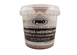 Dažai. Glaistas, gruntas, klijai, skiedikliai. Glaistai. Glaistas medienai, parketo glaistas. Glaistas medžiui LVD PRO, juodalksnio sp., 0,5 kg 