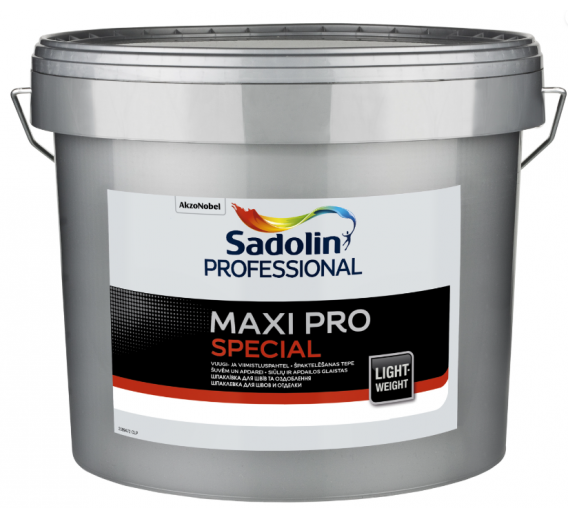 Dažai. Glaistas, gruntas, klijai, skiedikliai. Glaistai. Statybinis glaistas. Glaistas Sadolin Professional Maxi PRO Special 10l 