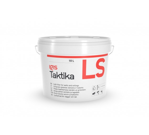 Dažai. Glaistas, gruntas, klijai, skiedikliai. Glaistai. Statybinis glaistas. Glaistas sienoms ir luboms IGIS Taktika LS 10l 
