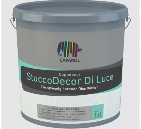 Dažai. Glaistas, gruntas, klijai, skiedikliai. Glaistai. Dekoratyvinis glaistas. Glaistas StuccoDecor DI LUCE efektas 2,5l 