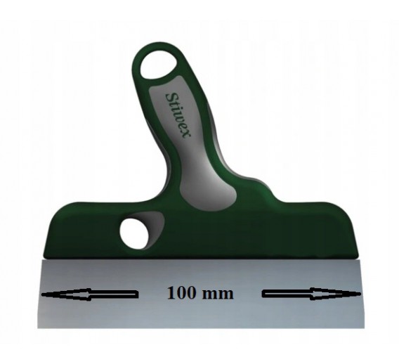Dažai. Dažai, dažymo įrankiai, dažymo juostos. Dažymo ir glaistymo įrankiai. Glaistyklės. Glaistyklė Stiwex Ergonomic 100 mm 