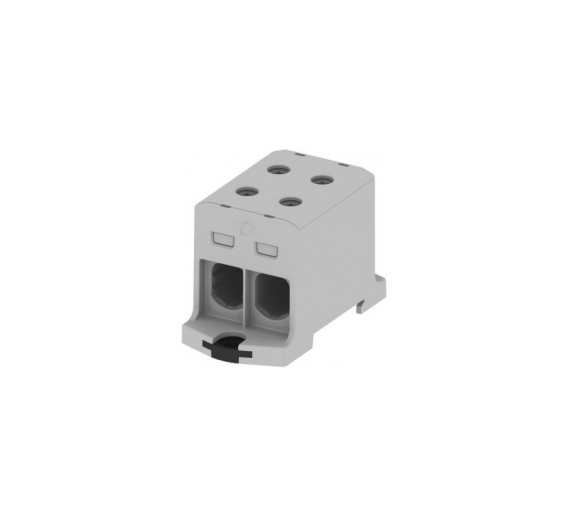 Elektros prekės. Laidai ir kabeliai. Kabelių priedai, jungtys. Gnybtai, įvairios laidų ir kabelių jungtys. Gnybtas 2xAL/Cu 6-95mm2 pilkas 
