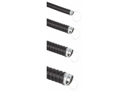 Elektros prekės. Instaliacinės medžiagos, gofros, dėžutės. Instaliaciniai gofruoti vamzdžiai. Gofruotas metalinis vamzdis Mutlusan, izoliuotas 18 mm 