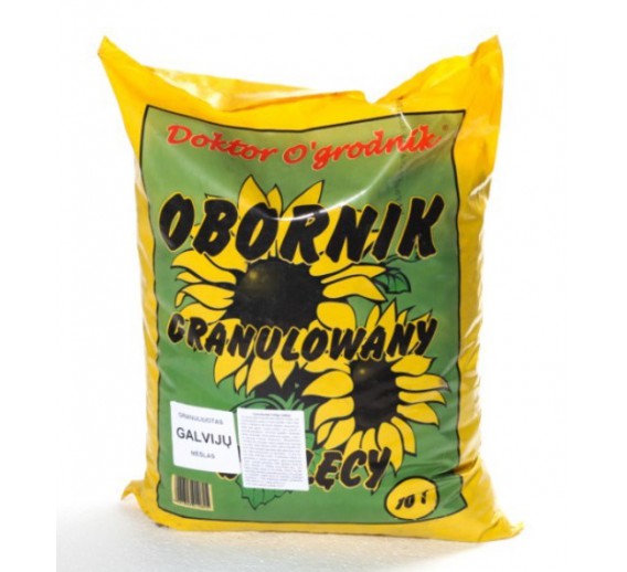 Sodo ir daržo prekės. Trąšos ir durpių substratai. Trąšos. Organinės trąšos. Granuliuotas galvijų mėšlas 20l