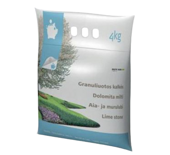 Sodo ir daržo prekės. Trąšos ir durpių substratai. Trąšos. Birios trąšos. Granuliuotos kalkės sodui 4 kg