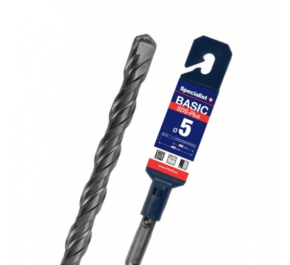 Darbo įrankiai. Įrankių priedai. Grąžtai betonui. SDS PLUS grąžtai. Grąžtas SDS+ 5x400/450mm 