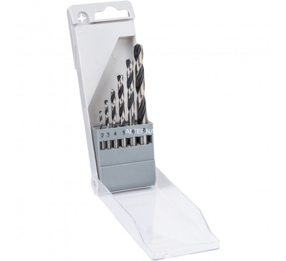 Darbo įrankiai. Įrankių priedai. Grąžtai metalui. Grąžtų metalui rinkiniai. Grąžtų komplektas metalui Bosch PointTeQ, 2-8 mm, 6 vnt. 