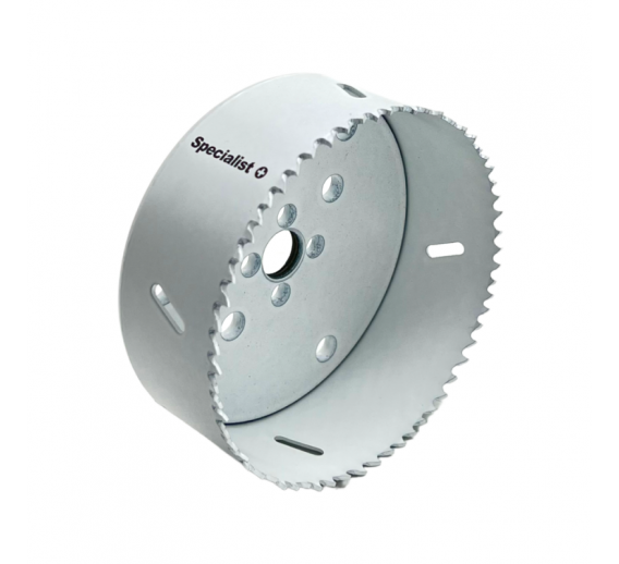 Darbo įrankiai. Įrankių priedai. Gręžimo karūnos. Karūnos Bi-Metal. Gręžimo karūna Specialist+ bi-metal 102 mm 