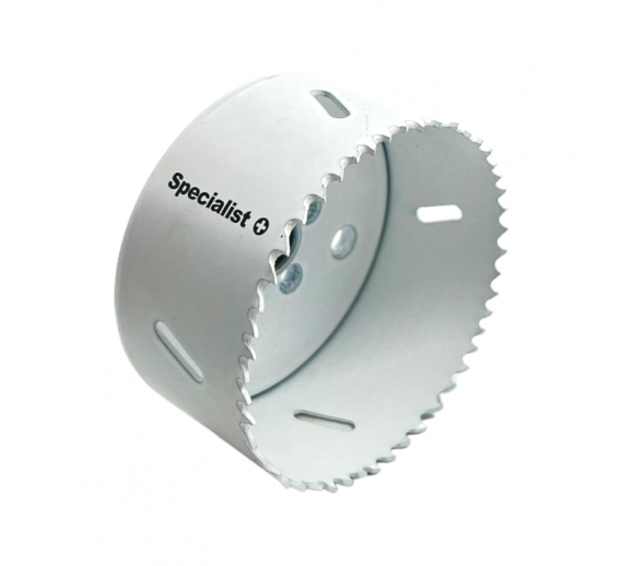 Darbo įrankiai. Įrankių priedai. Gręžimo karūnos. Karūnos Bi-Metal. Gręžimo karūna Specialist+ bi-metal 83 mm 